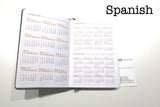 A5 2021 Planner (Spagnolo / Francese / Inglese. Versione) _Start da 50 ordini