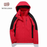 Personalizes 2 IN 1 hiking jacket with your company logo