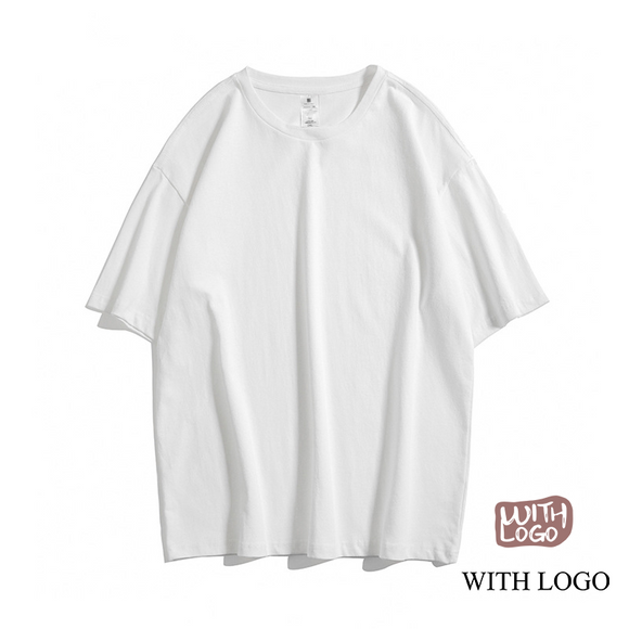 Classic Loose shoulder Cotton T-shirt with your company logo