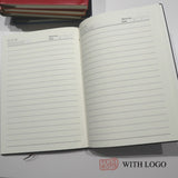 A5 cubierta de cuero artificial notebook_Start de 100 pedidos