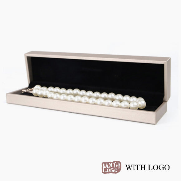 Boîte à bijoux longue de collier à partir de 100 commandes