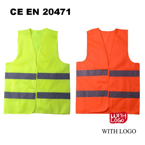 #2408 Gilet réfléchissant CE EN20471 Class2 Hi-Vi avec votre logo pour les entreprises de construction