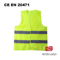 #2408 Gilet réfléchissant CE EN20471 Class2 Hi-Vi avec votre logo pour les entreprises de construction – Image 2