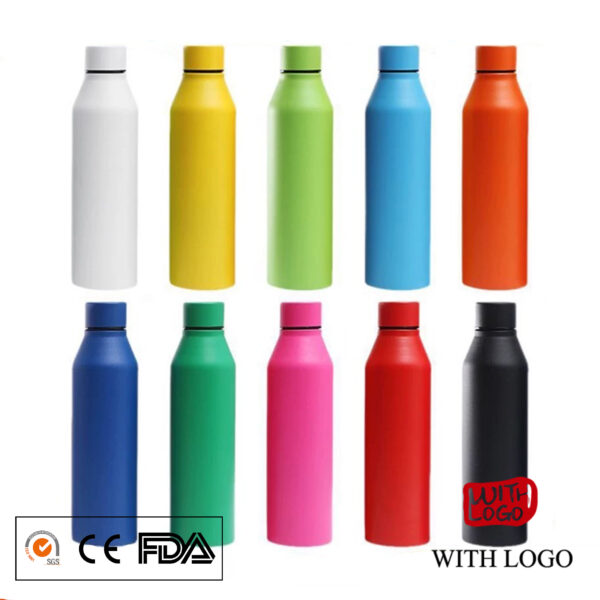 #2401  Botella Térmica Personalizada 550ml – Acero Inoxidable con Aislamiento Térmico | Con Logotipo | Impresión Láser o UV | Envío Gratis