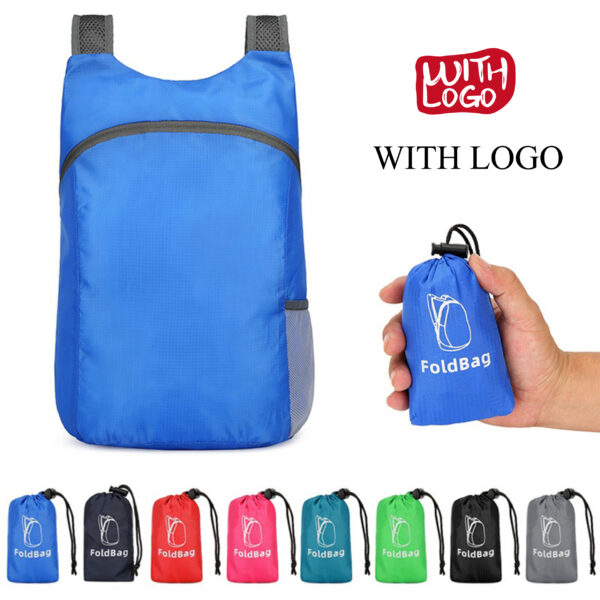 #2430 Foldable Bagpack with your logo for Promotional Gifts