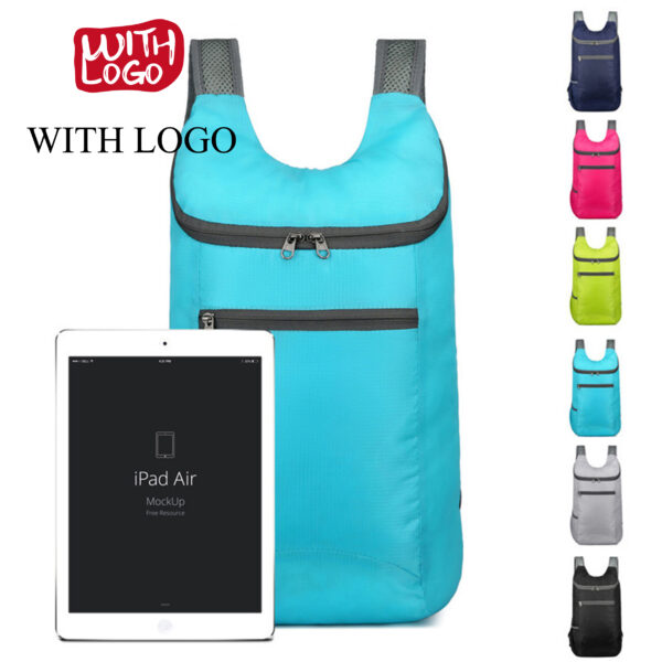 #2435 Mochila plegable con tu logo para regalos promocionales