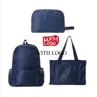 #2437 Multi function Foldable Bagpack with your logo for Promotional Gifts - Image 5