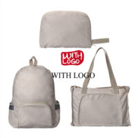 #2437 Multi function Foldable Bagpack with your logo for Promotional Gifts - Image 4