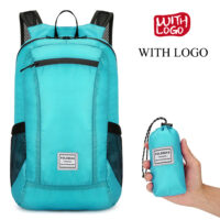 #2438 Bagpack pieghevole portatile con il tuo logo per regali promozionali - immagine 4