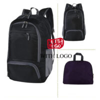 #2442 Bagpack regalo promozionale pieghevole con il tuo logo - immagine 6