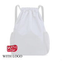 #2445-S Borsa con coulisse con logo personalizzato (piccola) - immagine 4