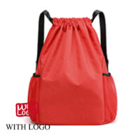 #2445-S Personalized Logo Drawstring Bag (Small) - Image 3