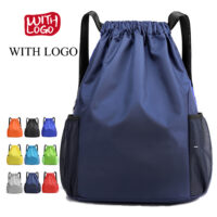 #2445-S Personalized Logo Drawstring Bag (Small) - Image 2