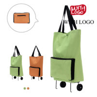 #2448 Carrito de compras portátil plegable con el logotipo de su empresa - Imagen 2