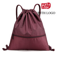 #2451-B Borsa con coulisse con logo personalizzato (grande) - immagine 9