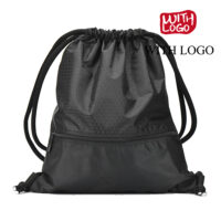 #2451-B Sac à cordon avec logo personnalisé (grand) – Image 4