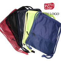 #2451-S Personalized Logo Drawstring Bag (Small) - Image 2