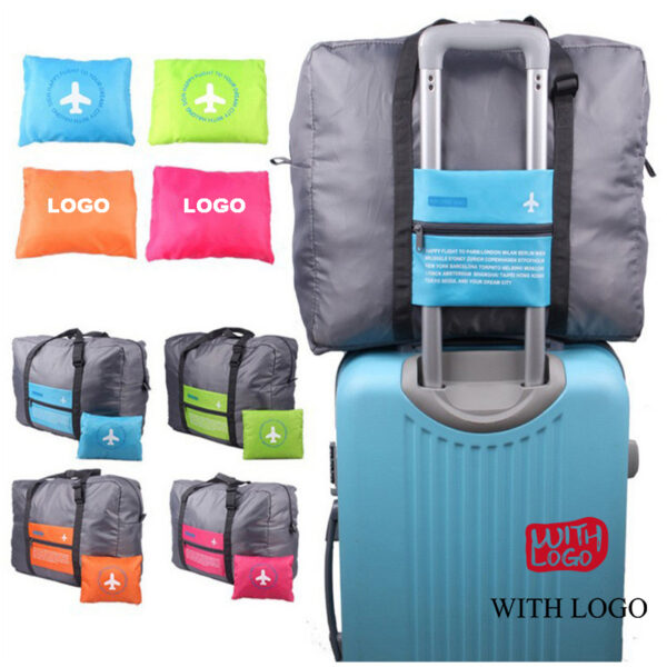 #2453 Portable with suitcase foldable Traveling Bag with your company logo promotional gift