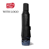 #2471 10 Ribs 40" foldable umbrella Black Glue fiber UV protection - Image 4