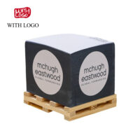 #2516 Promotional full color printed paper cube blocks with wood pallets - Image 4