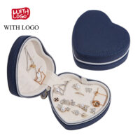 #2547 Portable Heart shape Valentine´s day Jewelry Cases with Logo - Image 4