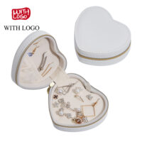 #2547 Portable Heart shape Valentine´s day Jewelry Cases with Logo - Image 3