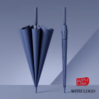 #2610 Custom 25-Inch Automatic Umbrella with Screen Print or Heat Transfer Logo – Fiberglass Ribs & Branded Sleeve - Image 2