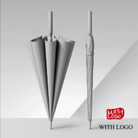 #2610 Custom 25-Inch Automatic Umbrella with Screen Print or Heat Transfer Logo – Fiberglass Ribs & Branded Sleeve - Image 4