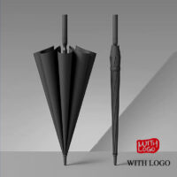 #2610 Custom 25-Inch Automatic Umbrella with Screen Print or Heat Transfer Logo – Fiberglass Ribs & Branded Sleeve - Image 5